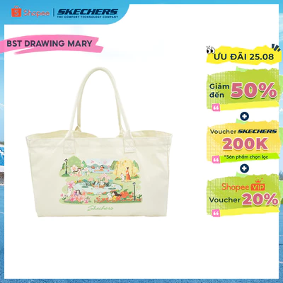 Túi Tote Unisex Skechers Skechvibe X Drawingmary Tote Bag - SL226U661-02SB
