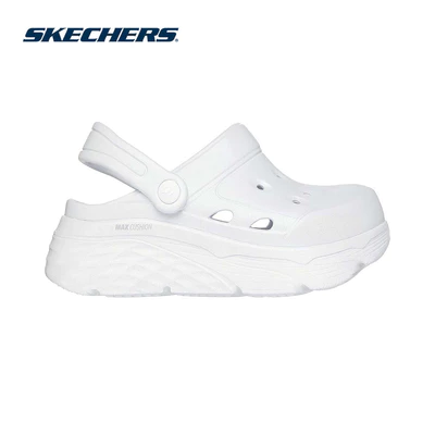 Giày Clog Nữ Skechers Foamies Max Cushioning Foamies Shimmer - 111657-WHT
