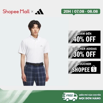 [Duy nhất 8.8 - VOUCHER 30%]adidas Đánh gôn Áo Polo Ngắn Tay Monogram PG Nam trắng JE7146