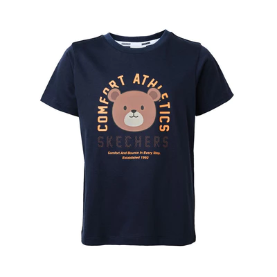 Áo Thun Tay Ngắn Bé Trai Skechers Comfort Athletic Short Sleeve Tee - SL424B657-DKG1 Online Sale