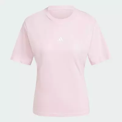 adidas Phong cách sống Áo Thun Cotton Logo Nhỏ Essentials Nữ Hồng JI6073