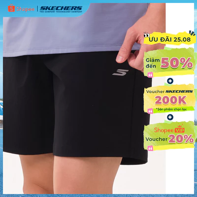 Quần Đùi Thể Thao Nam Skechers Walking Performance Shorts - SP126M103-0018