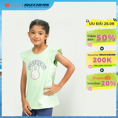 Sports Tank Top Bé Gái Skechers Urban Outdoor Sports Tank Top - SL325G272-013C Online Sale