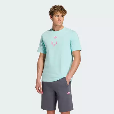 adidas Bóng đá Áo Thun Messi Nam Ngọc lam KD6416