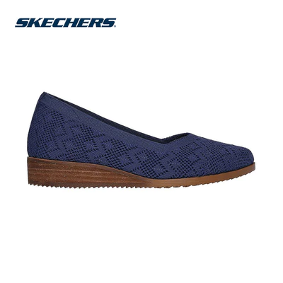 Giày Búp Bê Nữ Skechers Modern Comfort Cleo Sawdust With Grace - 158467-NVY Air-Cooled Memory Foam