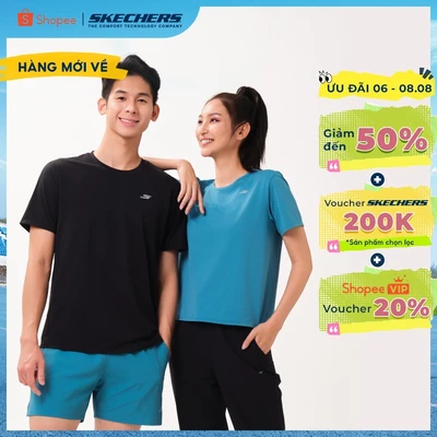 Áo Thun Tay Ngắn Nam Skechers Running Performance Short Sleeve Tee v - SP226M123-0018