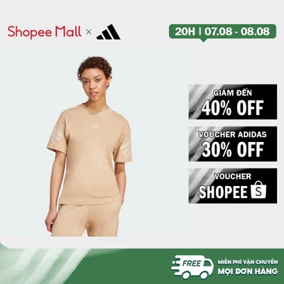 [Duy nhất 8.8 - VOUCHER 30%]adidas Phong cách sống Áo Thun 3 Sọc Future Icons Nữ nâu JW7840