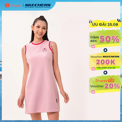 Sleeveless Dress Nữ Skechers Hello Kitty & My Melody Sleeveless Dress - SL226W244-003G