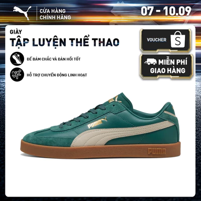 Giày Thể Thao PUMA Unisex Club II Era Herb Garden-Silver Fog-red rhythm Màu Xanh Lá