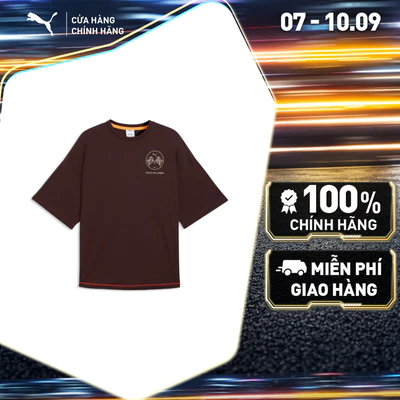 Áo Thun Thể Thao PUMA Nam McLaren Racing Graphic Tee Chocolate Fondue Màu Nâu