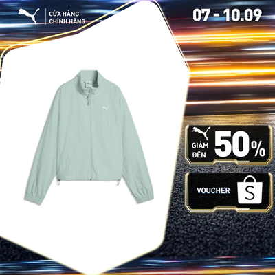 Áo Khoác Thể Thao PUMA Nữ PUMATECH SENSE Woven Jacket Créme De Mint Màu Xanh Lá