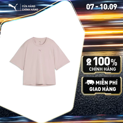 Áo Thun Tập Luyện PUMA Nữ W CLOUDSPUN RELAXED TEE Misty Pink Màu Hồng