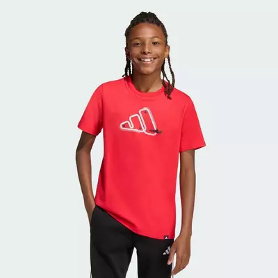 adidas Phong cách sống ÁO THUN GRAPHIC ADRENALINE AESTHETIC DÀNH CHO TRẺ EM Trẻ em Đỏ KA0512