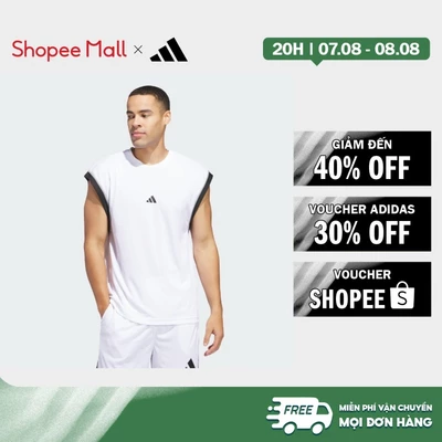 [Duy nhất 8.8 - VOUCHER 30%]adidas Basketball adidas Basketball All-World Sleeveless Tank Top Men White JN4724