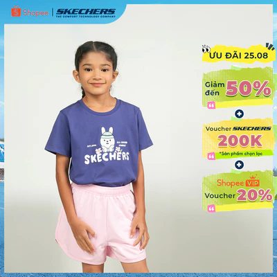 2 In 1 Knit Set Bé Gái Skechers Urban Outdoor 2 In 1 Knit Set - SL325G275-013D Online Sale