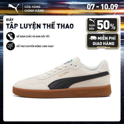 Giày Thể Thao PUMA Unisex Ascenso Suede II Warm White-Black-Gold Màu Trắng