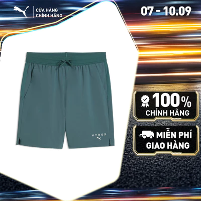 Quần Đùi Thể Thao Tập Luyện PUMA Nam M xHYROX 7 PWRTRN SORT Herb Garden Màu Xanh Lá