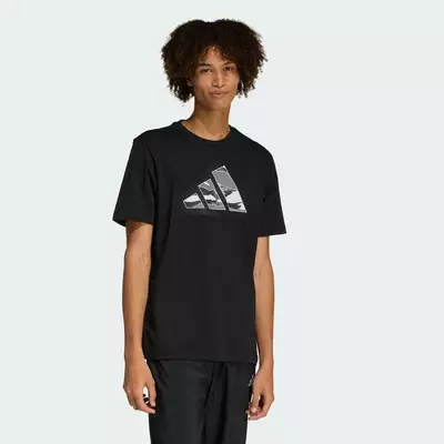 adidas Phong cách sống ÁO THUN IN HÌNH LOGO RẰN RI HIỆN ĐẠI Nam Đen KG5382