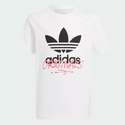 adidas Phong cách sống Áo Thun Graphic Trẻ Em Trẻ em trắng IY5455