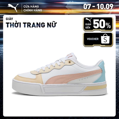 Giày Thời Trang PUMA Nữ Puma Skye White-Rose Quartz-Creme Brulee Màu Trắng