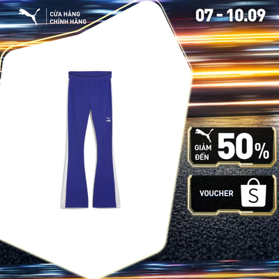 Quần Dài Thời Trang PUMA Nữ T7 Flared Leggings Lapis Lazuli Màu Xanh