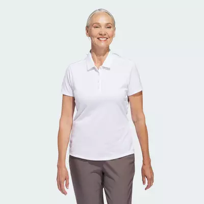 adidas Đánh gôn Áo Polo Nữ Ngắn Tay Trơn Màu Performance Nữ trắng IP8671