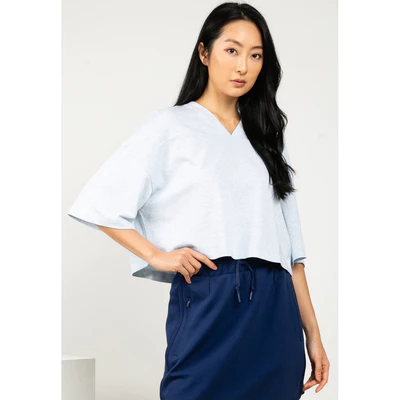 Áo Thun Tay Ngắn Nữ Skechers Skechers Authentic - Lounge Short Sleeve Tee - SL425W464-LBM1