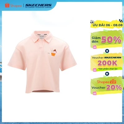Short Sleeve Polo Bé Gái Skechers Food Truck Short Sleeve Polo - SL125G076-02P1 Online Sale