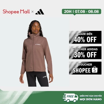 [Duy nhất 8.8 - VOUCHER 30%]adidas Hiking Áo Khoác Mưa Đa Năng 2 Lớp Multi Essentials Nữ nâu JY0480
