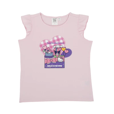 Áo Thun Không Tay Bé Gái Skechers Sanrio Character Sleeveless Tee - SL425G632-008K