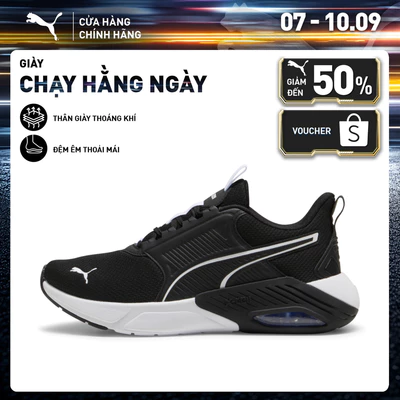 Giày Chạy Bộ PUMA Unisex X-Cell Nova FS Black-White-Blissful Blue Màu Đen
