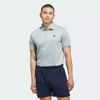 adidas Đánh gôn ÁO POLO IN HỌA TIẾT DỆT NỔI CHUYÊN DỤNG Nam màu xanh lá JY5464