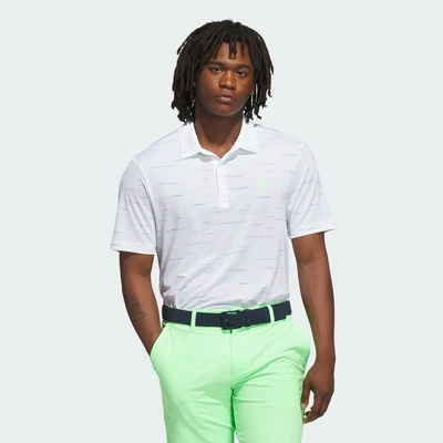 adidas Đánh gôn Áo Polo Ultimate365 In Họa Tiết Lấp Lánh, Vải Lưới Thoáng Khí Nam trắng KA7906