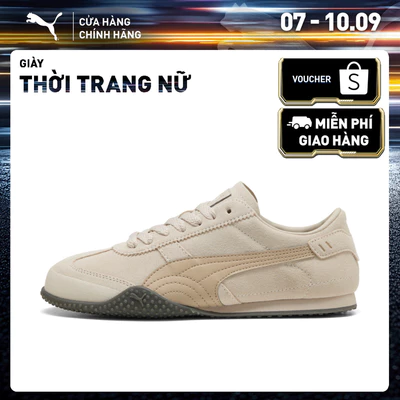 Giày Thời Trang PUMA Nữ Bella UT Classic Silver Fog-Gum Màu Be