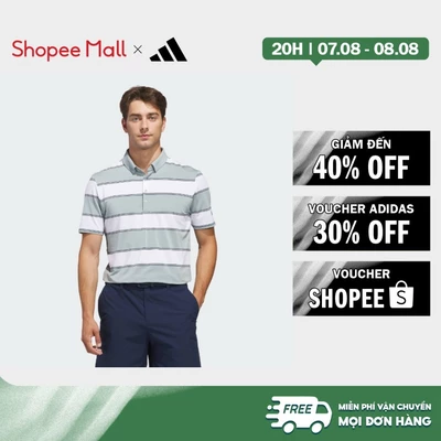 [Duy nhất 8.8 - VOUCHER 30%]adidas Đánh gôn ÁO POLO ULTIMATE365+ JUMBO STRIPE CLIMACOOL Nam màu xanh lá JZ0478