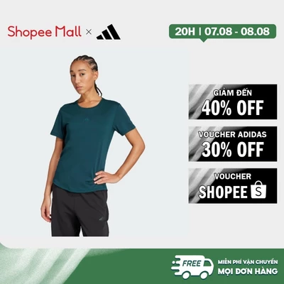 [Duy nhất 8.8 - VOUCHER 30%]adidas Gym & Training Áo Thun Yoga Essentials Nữ màu xanh lá JM4481