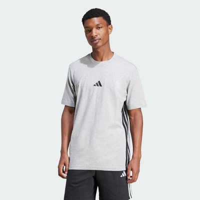 adidas Phong cách sống Áo Thun Single Jersey 3 Sọc Essentials Nam Xám JE6396