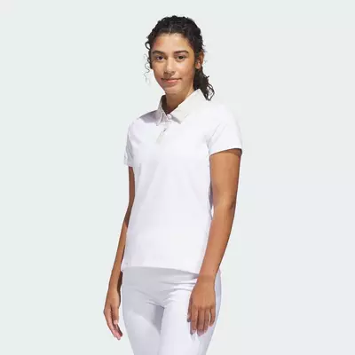 adidas Đánh gôn Áo Polo Ultimate365+ Butterspun Grid Nữ Be JX6633