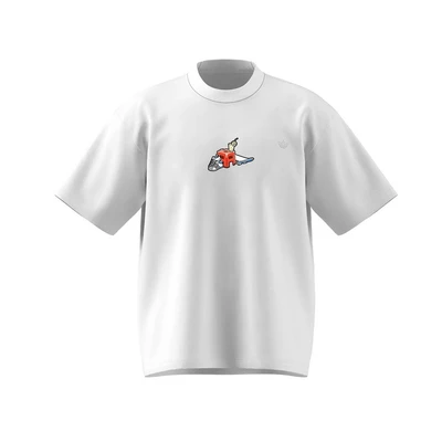 adidas Phong cách sống Áo thun trắng VN SKATERBOY II Unisex trắng JL3201