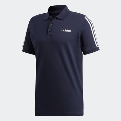 adidas Phong cách sống Áo polo 3 Sọc Nam Màu xanh da trời EJ0925