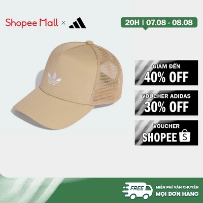 [Duy nhất 8.8 - VOUCHER 30%]adidas Lifestyle Adicolor Classic Curved Foam Trucker Cap Unisex Beige KH0165