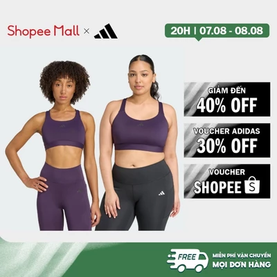 [Duy nhất 8.8 - VOUCHER 30%]adidas Gym & Training Áo Bra Tập Luyện High Support TLRDREACT Nữ Màu tím JW4874