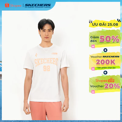 Áo Thun Tay Ngắn Nam Skechers Basketball Culture Short Sleeve Tee - SL325M375-00QF Online Sale