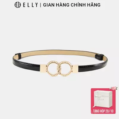 Dây lưng nữ ELLY EDH29 thắt lưng da tổng hợp khóa móc thời trang công sở cao cấp