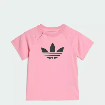adidas Phong cách sống ÁO THUN GRAPHIC BA LÁ Trẻ em Hồng KD1061