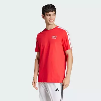 adidas Phong cách sống Áo Thun Graphic Codes Collegiate Club Nam Đỏ JJ1607