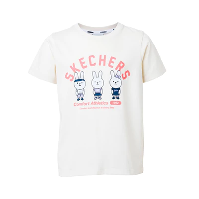 Áo Thun Tay Ngắn Bé Gái Skechers Comfort Athletic Short Sleeve Tee-SL424G663-OW02 Online Sale