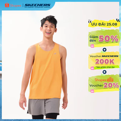Sports Tank Top Nam Skechers Running Performance Sports Tank Top - SP226M125-02YM