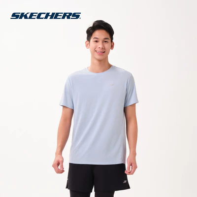 Áo Thun Tay Ngắn Nam Skechers Running Performance Short Sleeve Tee - SP126M093-00M7