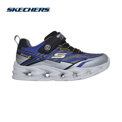 Giày Thể Thao Bé Trai Skechers S-Lights Vortex 2.0 Veltrox - 400605L-SLBK